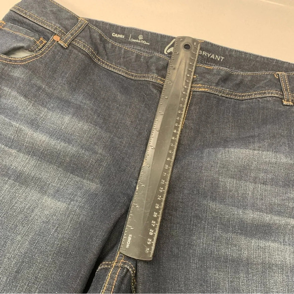 Lane Bryant Denim Capri 24  Blue Genius Fit Straight Casual‎ Travel Work Western - Picture 8 of 11
